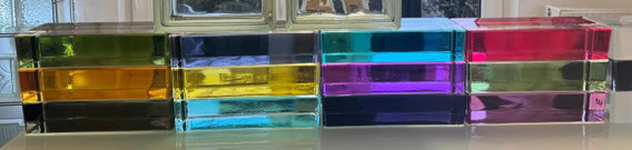 SEVES Vollglasziegel Glasziegel Glass Brick Farbe Colour Glasklinker Ladrillo de Vidrio Tijolos de vidro Glas staklenu ciglu glas Mursten Blok Glazen Stenen Steklena opeka klass 