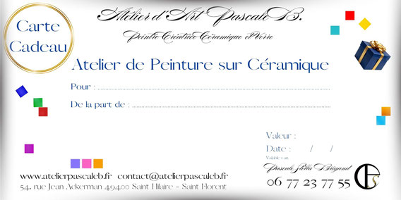 Carte cadeau - Atelier Pascale B.