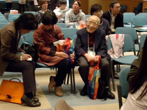 ”ジュニアリーダー”の生みの親、育ての親である但木卓郎氏(元宮城県中央児童館館長)(写真右)