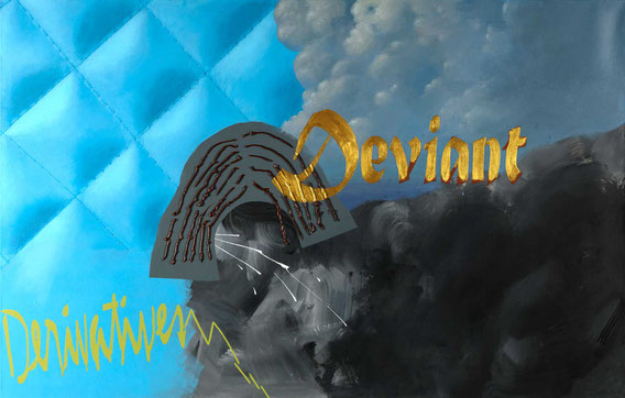 'Deviant Derivatives' acrylic on canvas, 175 x 110cm,  2018   Foto: Andrew Phelps