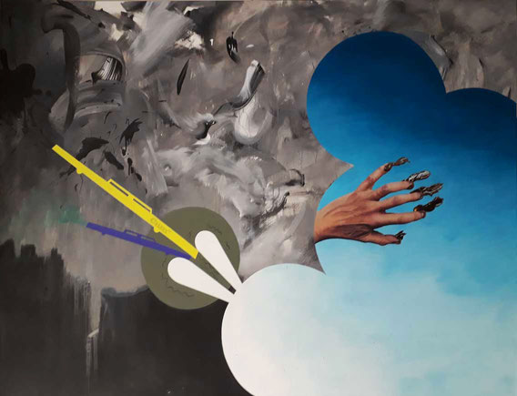 'CumxCumCumx' Acryl auf Leinwand, 240cm x 180cm, 2019