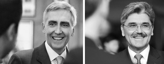 Peter Löscher - Vorsitzender des Vorstands der Siemens AG und Joe Kaeser - Mitglied des Vorstands der Siemens AG