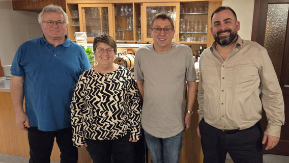 v.l. Schatzmeister Ernst Maul, 2. Vorsitzende Gisela Högner, Schriftführer Thomas Niebler und 1. Vorsitzender Andreas Waigel