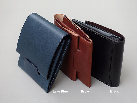 Lim Wallet Euro Kip / Lake Blue / Brown / Storm Gray