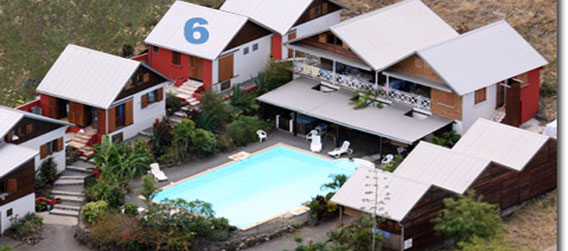 Location of bungalow No.6 – Le Cardinal des Grands Bleus residence, Saint-Leu, Réunion Island