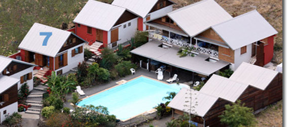 Location of bungalow No.7 – Le Cardinal des Grands Bleus residence, Saint-Leu, Réunion Island