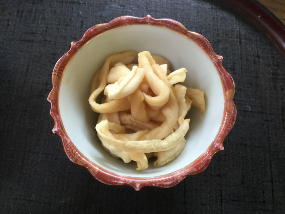 割干し大根の酢醤油づけ
