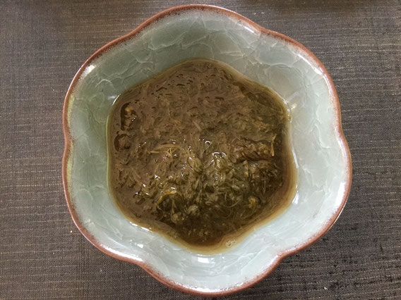 酢醤油をかけてそのままお酒のあてに