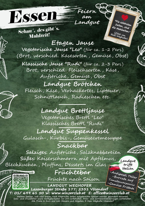 Essen, Getränke, Feiern am Landgut, Getränke, Sortiment, trinken, Landgut Weghofer, Rote Hütte, Winzer, Wein, Sturm, Punsch, Familie Weghofer, Vösendorf, Wien Süd, Essen, Landgut Lounge, Weghofer Alm, Vinothek Studio, Bezirk Mödling