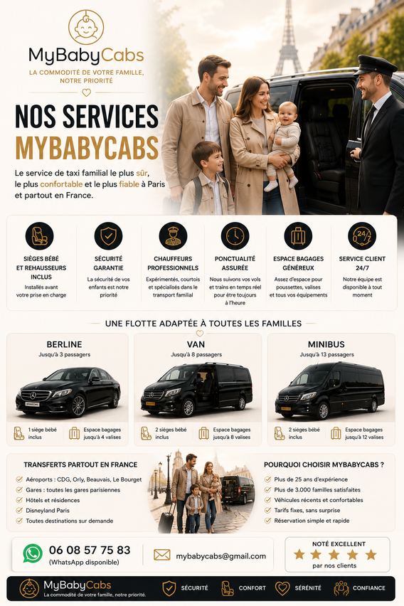 Transport Paris pour familles