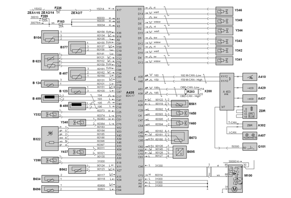 Bosch EDC 17 schematic diagram