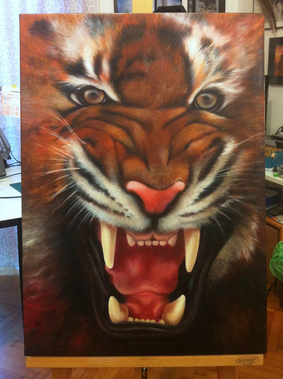 Tigre - Olio su tela - cm.50x70