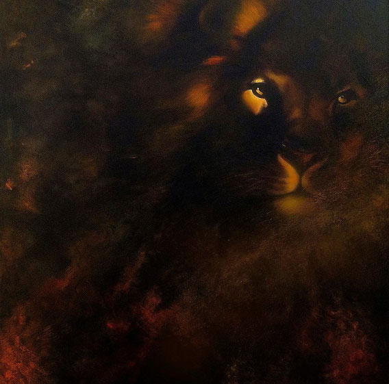 From our deep darkness - Olio su tela cm.100x100