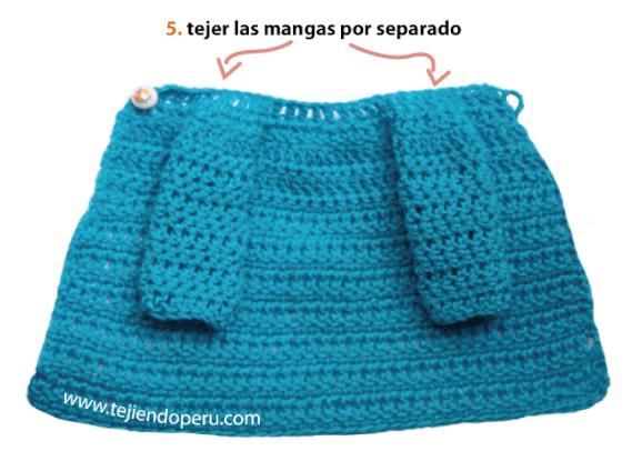 saco para Barbie tejido a crochet