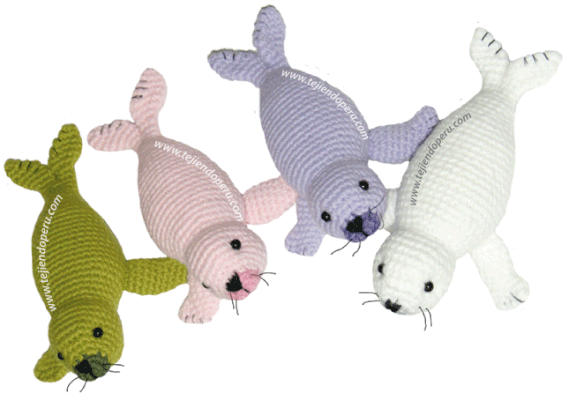 Cómo tejer una foca a crochet (amigurumi)