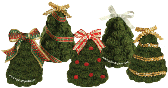 Árbol de Navidad tejido a crochet - Tejiendo Perú