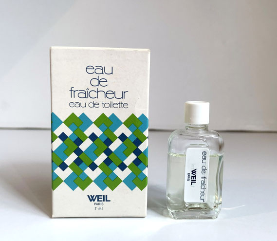 WEIL - EAU DE FRAÎCHEUR EAU DE TOILETTE 7 ML : VERSION AVEC ETIQUETTE PAPIER SUR LA MINIATURE