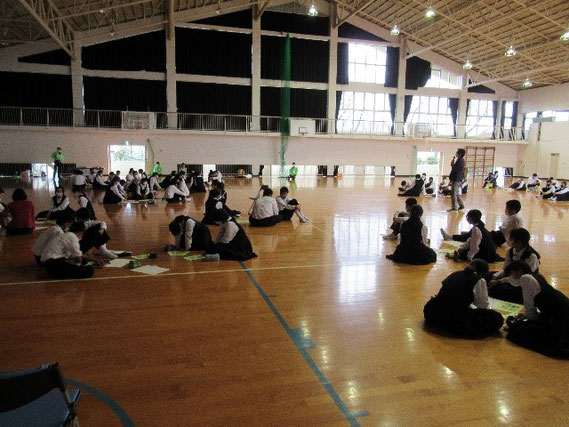 三田川中学校での様子です