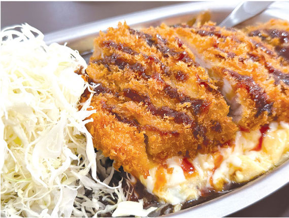 オムカツカレー