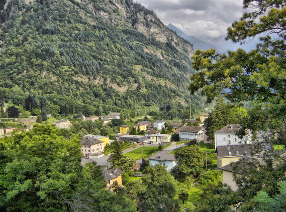 Das Dorf Comprovasco in Aqcuarossa im Tessin