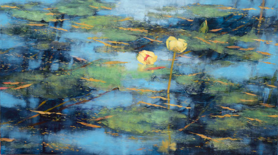 Teri Malo, "New Morning," 2019, oil on panel, 20 x 36 inches - SOLD