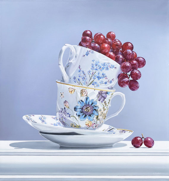 Alexandra Averbach, "Tipsy," 2021, oil on canvas, 32 x 30 inches - contact for price