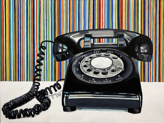 Leslie Graff, "On Her Mind (Nice Girl From Boston)," 2021, acrylic on canvas, 36 x 72 inches, $12,000