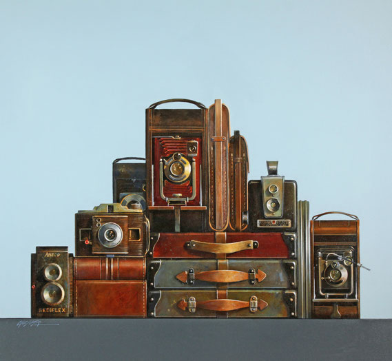 Wendy Chidester, "Focus II," 2021, oil on canvas, 36 x 39 inches - SOLD