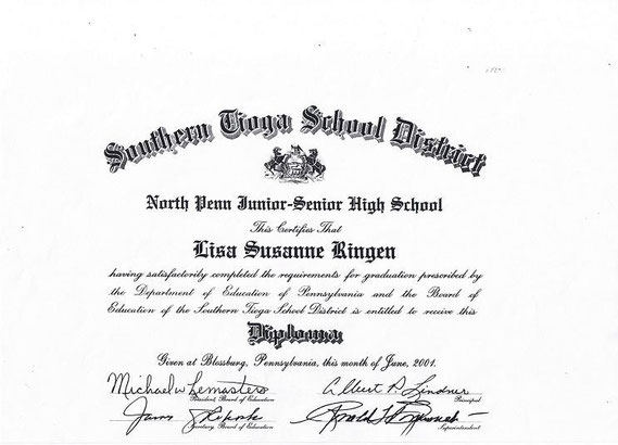 Mein High School Diploma