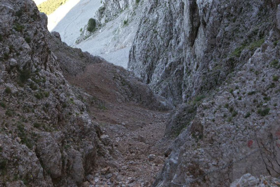Blick hinunter in die Ostschlucht