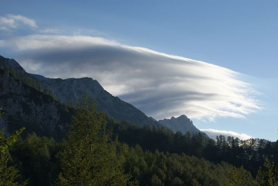 Föhnwolken über den Karawanken