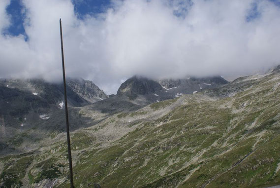 Blick von der Gießener Hütte zur Mallnitzer Scharte