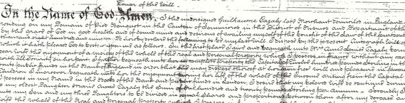 AUT.19.001 Testament von Guilhaume Cazaly (notariell beglaubigte Übersetzung und Kopie, 1825 / © Sammlung PRISARD