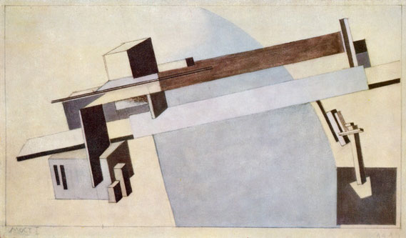 Proun 1 A, Bridge I,1919 El Lissitzky