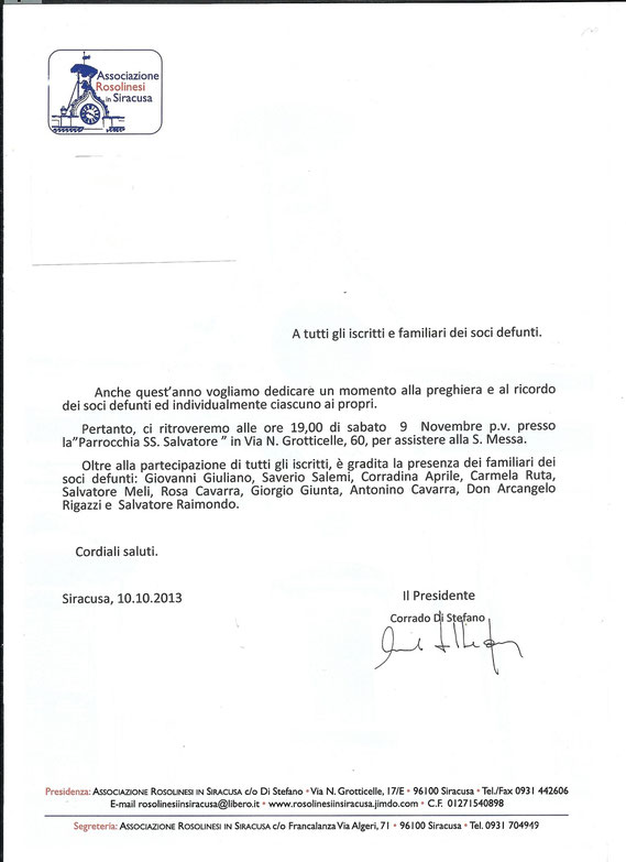 Le News - Associazione Rosolinesi in Siracusa