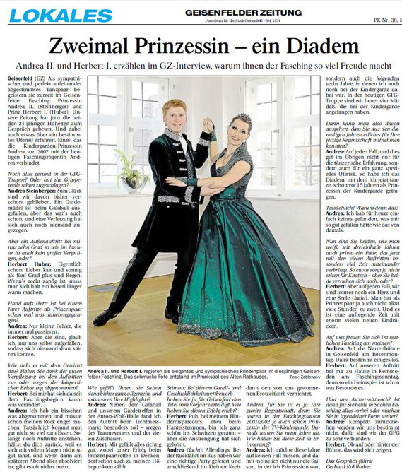 15.02.2017 Geisenfelder Zeitung, Gerhard Kohlhuber