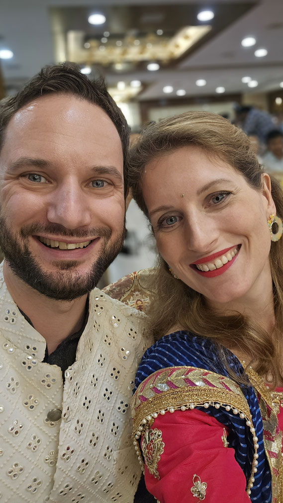 We also dressed up for the wedding