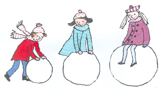 Lola Renn Illustration Schneeball snow ball
