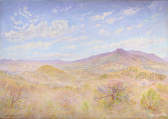 Amud Uwe Millies (1932-2008): Landschaft in Mexico, 1994   