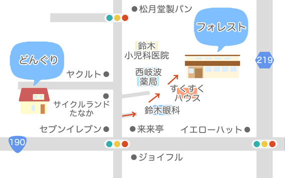 どんぐり周辺地図