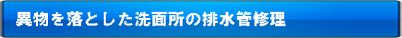 異物を落とした洗面所の排水管修理