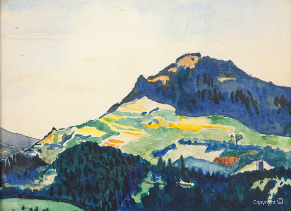 Erwin Bowien (1899-1972): Landscape near Freiburg im Breisgau, 1915