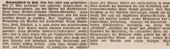 Innsbrucker Nachrichten – 25. Mai 1920