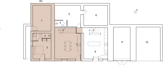 Plan du rez de chaussée