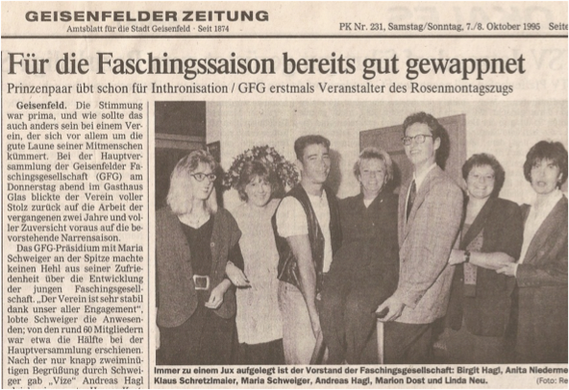 (Quelle: GZ 07./08. Oktober 1995)