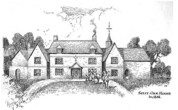 Image from Francis W Leonard 1933 ‘The Story of Selly Oak’ written for St Mary’s PCC in aid of the appeal to recast the bells. This work, now out of copyright, is available on St Mary’s Church website. See Acknowledgements.