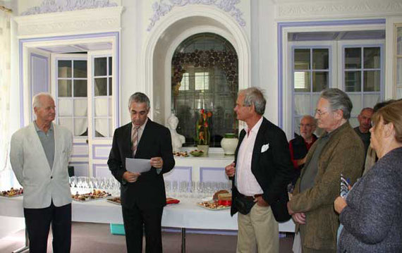 Les artistes conviés à l'apéritif d'honneur à l'Hôtel de ville de Saint-Léonard-de-Noblat- Dimanche 12 septembre 2010