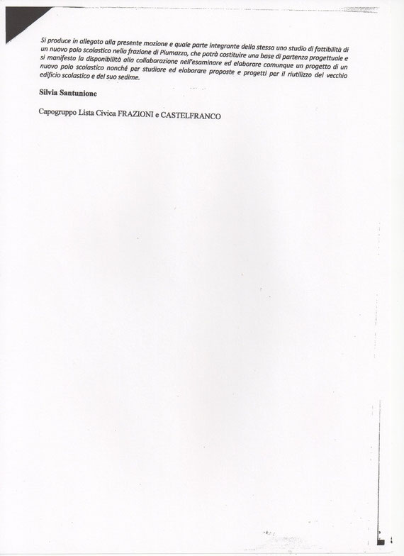 MOZIONE EDILIZIA SCOLASTICA