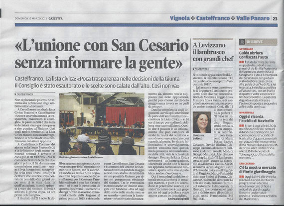 GAZZETTA DEL 10 MARZO 2013