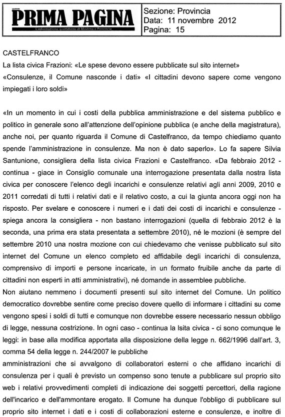 CONSULENZE